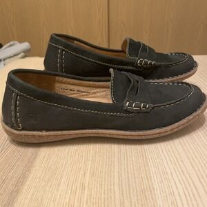 BORN Women's Nerina Moccasins Black Size 9.5  Loafer Moc